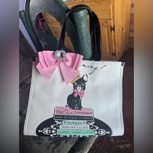 Vintage 2015 Brighton Retired French Bulldog Frenchie Large Tote Purse Unused!